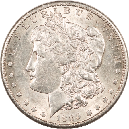 Morgan Dollars 1889-S MORGAN DOLLAR – HIGH GRADE EXAMPLE, OLD LIGHT CLEANING!