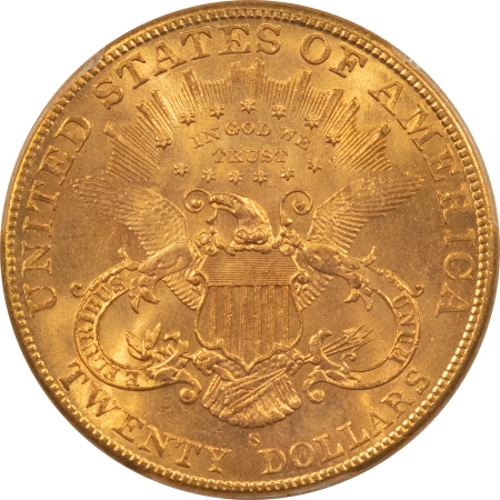 $20 1904-S $20 LIBERTY GOLD DOUBLE EAGLE – PCGS MS-64+ FRESH & REALLY PQ, LOOKS GEM!