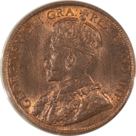 New Store Items 1916 CANADA CENT, KM-21 – PCGS MS-64 RB, OLD GREEN HOLDER, PREMIUM QUALITY!