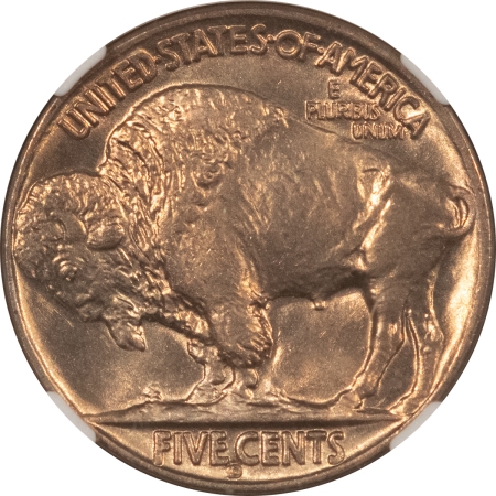 Buffalo Nickels 1938-D/D BUFFALO NICKEL – NGC MS-66, ORIGINAL SUPERB GEM!