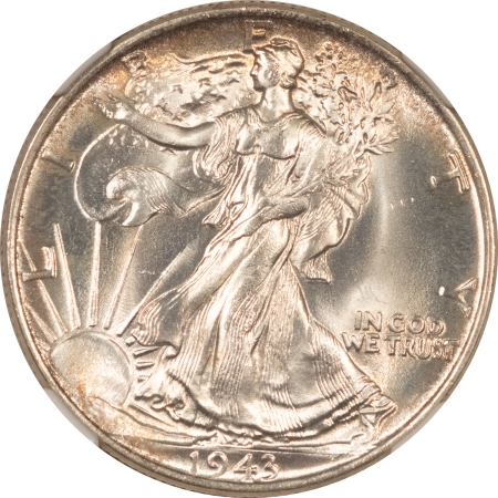 New Certified Coins 1943 WALKING LIBERTY HALF DOLLAR – NGC MS-66, BLAST WHITE!