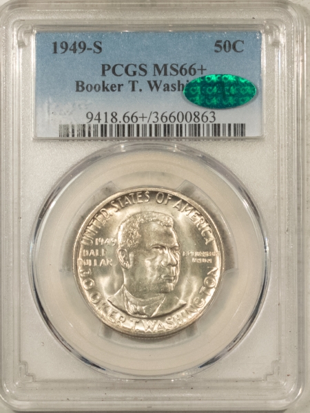 CAC Approved Coins 1949-S BTW COMMEMORATIVE HALF DOLLAR – PCGS MS-66+, FRESH, LUSTROUS, PQ & CAC!