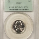 Jefferson Nickels 1960 PROOF JEFFERSON NICKEL – PCGS PR-67, OLD GREEN HOLDER!