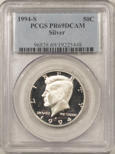 Kennedy Halves 1994-S SILVER PROOF KENNEDY HALF DOLLAR – PCGS PR-69 DCAM