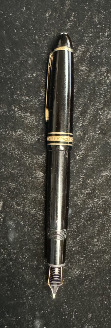 Jewelry VINTAGE MONTBLANC 1810 SERIES FOUNTAIN PEN W/ 14 KT GOLD ACCENTS; USED-RET $680+