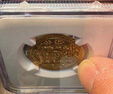 New Certified Coins SE 1825 (1903) NEPAL GOLD TOLA MOHAR, KM-674.3 NGC UNC DET JEWELRY, FRESH & NICE