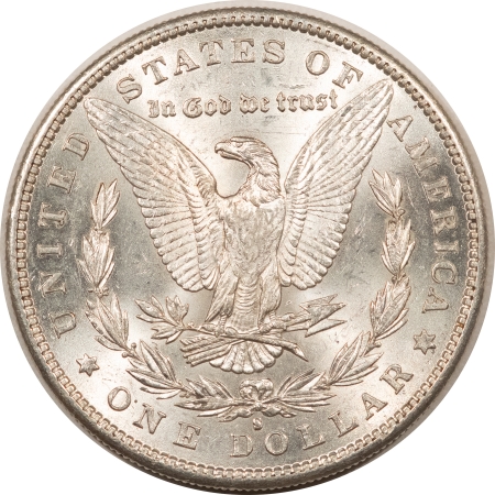 Morgan Dollars 1890-S MORGAN DOLLAR – HIGH GRADE EXAMPLE, CLOSE TO BRILLIANT UNCIRCULATED, NICE