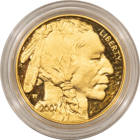 American Gold Eagles, Buffaloes, & Liberty Series 2007-W $50 PROOF GOLD AMERICAN BUFFALO 1 OZ .9999 – GEM PROOF, ORIGINAL BOX/COA!