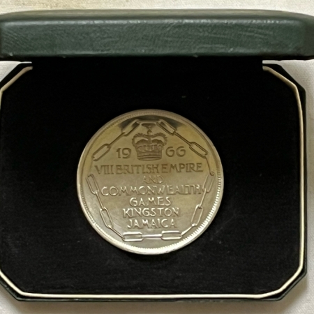 World Certified Coins 1966 JAMAICA PROOF 5 SHILLINGS, COMMON WEALTH GAMES – GEM PROOF W/OGP!