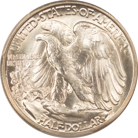 CAC Approved Coins 1945-D WALKING LIBERTY HALF DOLLAR – PCGS MS-66 CAC, LUSTROUS, PREMIUM QUALITY!