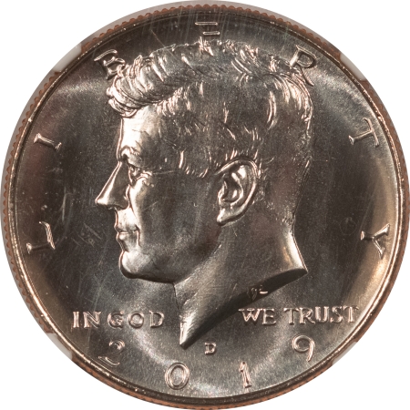 Kennedy Halves 2019-D KENNEDY HALF DOLLAR – NGC MS-68 PL, ROCKETSHIP SET, FIRST RELEASE!