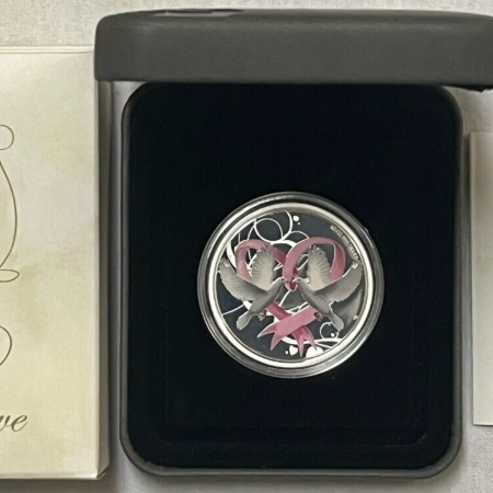 World Certified Coins 2011 50c COOK ISLANDS FOREVER LOVE, SILVER 1/2 OZ – GEM PROOF OGP/CERT