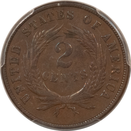 New Certified Coins 1870 TWO CENT PIECE – PCGS XF-45, NICE SMOOTH HIGH GRADE!