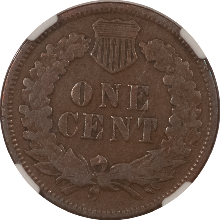 Indian 1873 DDO CLOSED 3 INDIAN CENT, FS-101 – NGC VG-10 BN, DOUBLED DIE OBVERSE