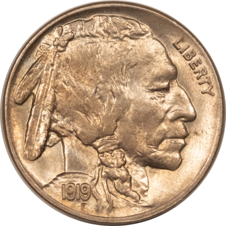 Buffalo Nickels 1919 BUFFALO NICKEL – UNCIRCULATED & VIRTUALLY CHOICE! FRESH & NICE!