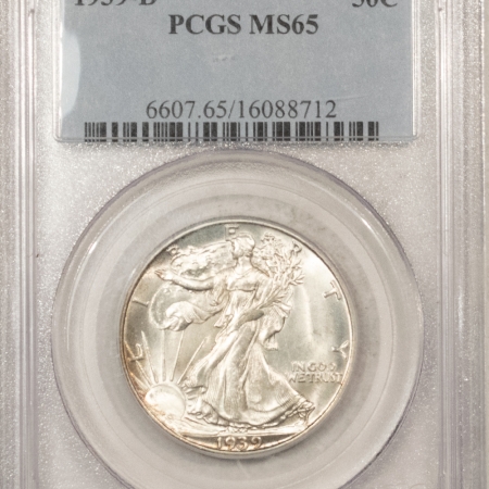 U.S. Certified Coins 1939-D WALKING LIBERTY HALF DOLLAR – PCGS MS-65, GEM & PREMIUM QUALITY!