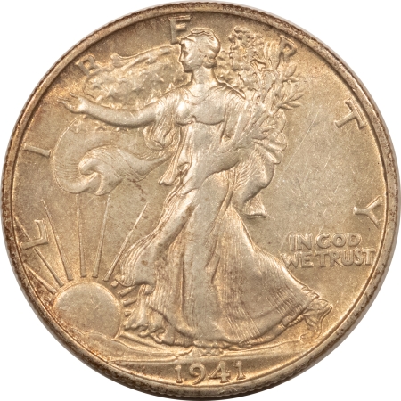 New Store Items 1941-S WALKING LIBERTY HALF DOLLAR – HIGH GRADE EXAMPLE, NICE AU!