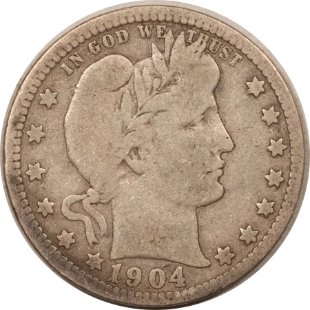 Barber Quarters 1904-O BARBER QUARTER – PLEASING CIRCULATED EXAMPLE!