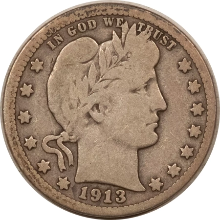 Barber Quarters 1913 BARBER QUARTER – PLEASING CIRCULATED EXAMPLE!