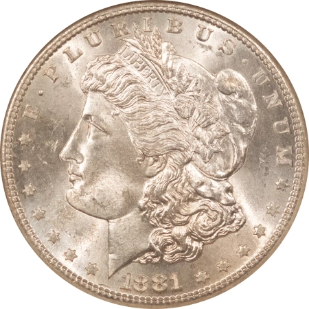 Morgan Dollars 1881-S MORGAN DOLLAR – NGC MS-65, BLAST WHITE GEM!