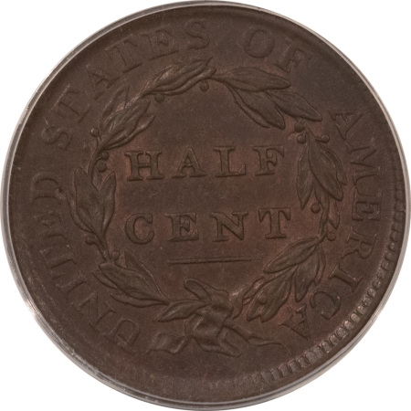 CAC Approved Coins 1809/6 CHILDS CLASSIC HEAD HALF CENT-PCGS AU-53 PQ! ORIGINAL RED, CAC APPROVED!