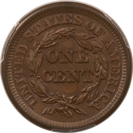 Braided Hair Large Cents 1846 BRAIDED HAIR LG CENT, SM DATE – PCGS MS-64 BN, FRESH, PQ, LOOKS GEM & CAC!