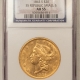 $20 1910-D $20 ST GAUDENS GOLD DOUBLE EAGLE – PCGS MS-65, FRESH GEM, TOUGHER DATE!