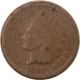 New Store Items 1869 INDIAN CENT, CIRCULATED, CHOCOLATE BROWN