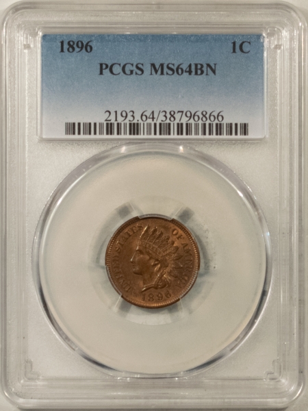 Indian 1896 INDIAN CENT – PCGS MS-64 BN