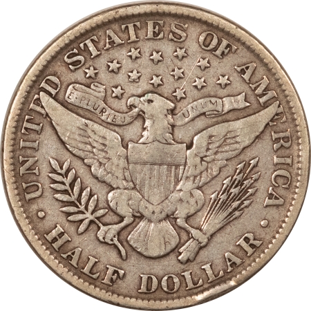 Barber Halves 1899 BARBER HALF DOLLAR – VERY FINE DETAIL BUT WITH RIM BRUISES!