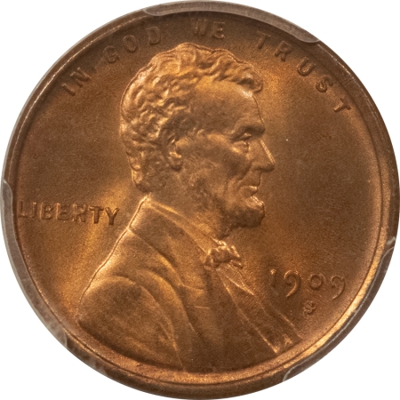 CAC Approved Coins 1909-S/S S/HORIZONTAL S LINCOLN CENT – PCGS MS-64 RB, PREMIUM QUALITY & CAC!