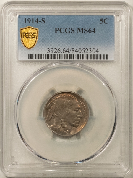 Buffalo Nickels 1914-S BUFFALO NICKEL – PCGS MS-64