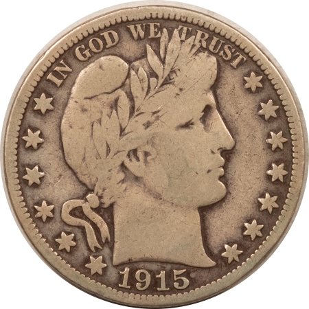 New Store Items 1915 BARBER HALF DOLLAR – PLEASING CIRCULATED EXAMPLE!
