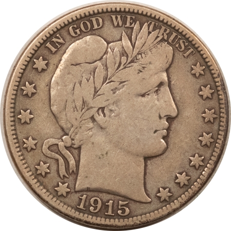 New Store Items 1915-D BARBER HALF DOLLAR – REALLY PLEASING, FINE/VERY FINE, FULL BOLD LIBERTY!