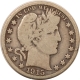 Barber Halves 1915-S BARBER HALF DOLLAR – CIRCULATED, RIM BUMP!