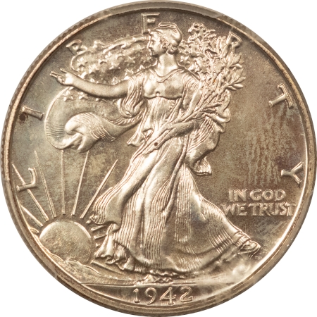 New Certified Coins 1942 PROOF WALKING LIBERTY HALF DOLLAR – PCGS PR-65, FRESH GEM!