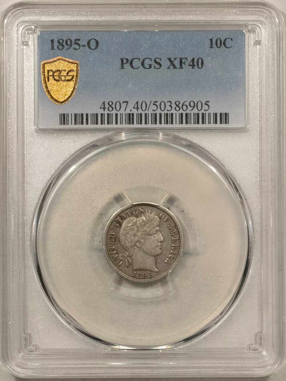 1895-O BARBER DIME - PCGS XF-40, FRESH & VERY SCARCE!