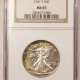 New Certified Coins 1945 WALKING LIBERTY HALF DOLLAR – NGC MS-65, WHITE GEM!