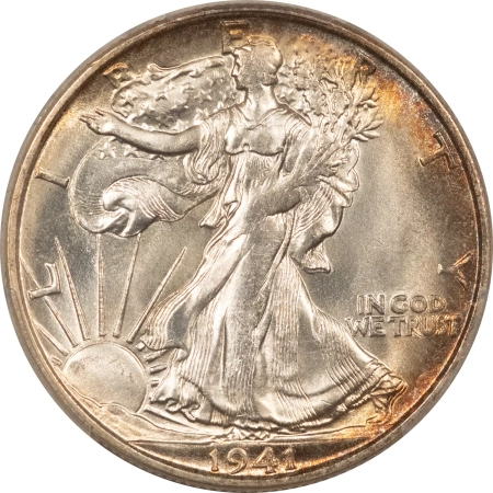 New Certified Coins 1941-S WALKING LIBERTY HALF DOLLAR – PCGS MS-65, LOOKS MS-66! GORGEOUS AND PQ!