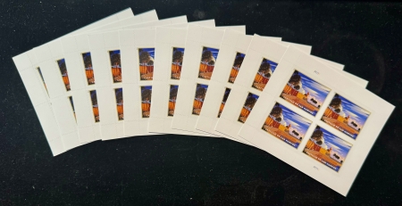 New Store Items USPS $7.95 PRIORITY MAIL STAMPS, 4/ SHEET x 10 = 40 STAMPS-TOTAL FACE VALUE $318