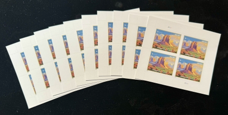 New Store Items USPS $8.95 PRIORITY MAIL STAMPS, 4/ SHEET x 10 = 40 STAMPS-TOTAL FACE VALUE $358