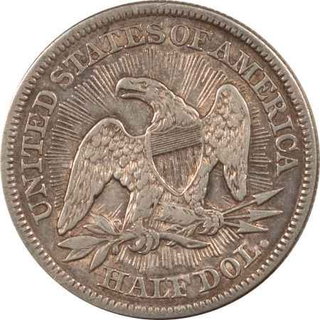 Liberty Seated Halves 1853 ARROWS & RAYS SEATED LIBERTY HALF DOLLAR – HIGH GRADE EXAMPLE BUT CLEANED!