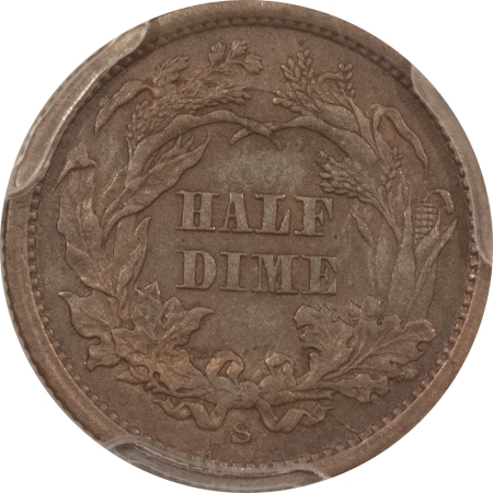 Liberty Seated Half Dimes 1865-S SEATED LIBERTY HALF DIME – PCGS XF-40, TOUGH, PERFECT ORIGINAL!