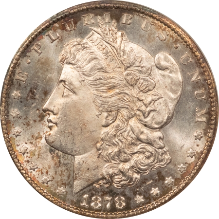 Morgan Dollars 1878-CC $1 MORGAN DOLLAR NGC MS-63 FATTIE, CHOICE, PREMIUM QUALITY, CARSON CITY!