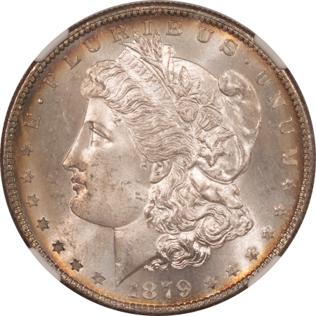 Morgan Dollars 1879-S $1 MORGAN DOLLAR – NGC MS-64, PRETTY & SEMI PROOFLIKE!