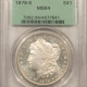 Morgan Dollars 1879-S $1 MORGAN DOLLAR – NGC MS-64, PRETTY & SEMI PROOFLIKE!