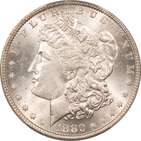 Morgan Dollars 1880-O $1 MORGAN DOLLAR – PCGS MS-63, BLAST WHITE & WELL-STRUCK