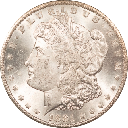Morgan Dollars 1881-CC MORGAN DOLLAR GSA – UNCIRCULATED, BLAST WHITE! CARSON CITY! BOX/COA
