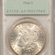 Morgan Dollars 1883 $1 MORGAN DOLLAR – PCGS MS-64, OLD GREEN HOLDER! PREMIUM QUALITY+!