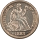 New Store Items 1853 SEATED LIBERTY HALF DIME, ARROWS – HIGH GRADE CIRCULATED EXAMPLE!
